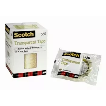 3M Scotch 550 Transparentes Klebeband 15 mm x 66 m, 10 Rollen (5501566)