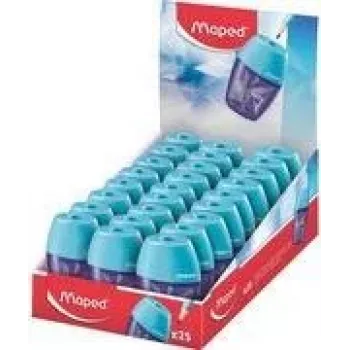 Maped ARCTIC Spitzer mit Spänebehälter, Transparent Blau, 25er Display-Box 034037