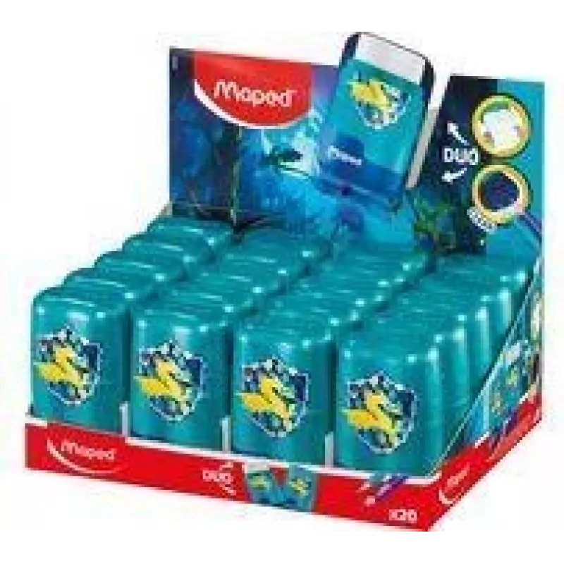 Maped DRAGON Radiergummi & Spitzer Kombi, Doppelloch, 20er Display 049226