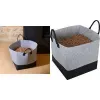 EDA Pellets-Aufbewahrungstasche, Filz, 60 Liter, Grau / Schwarz, 40 kg Kapazität, 1 Stück 010487 G.BT
