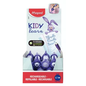 Maped KIDY Learn Radierbarer Tintenroller Hase 0,7 mm Blau, 12er-Display 229601