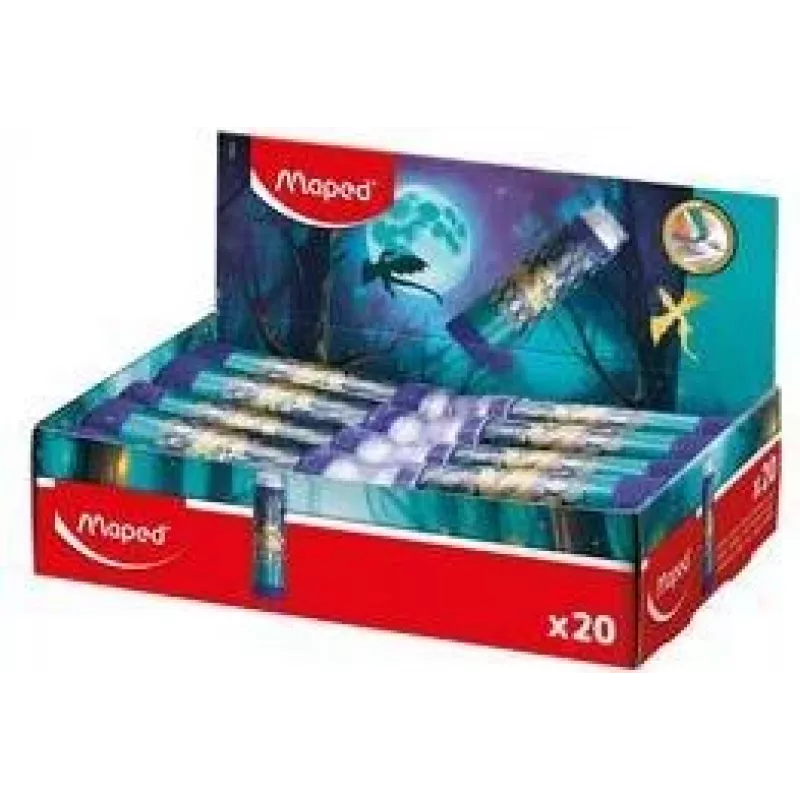 Maped DRAGON Kunststoff-Radierer, Lippenstift-Format, Twist-Out, 20er-Display 152025