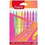 Maped Neon Filzstifte, 10er-Pack, 2,8 mm Rundspitze, Kartonetui 845419