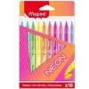 Maped Neon Filzstifte, 10er-Pack, 2,8 mm Rundspitze, Kartonetui 845419
