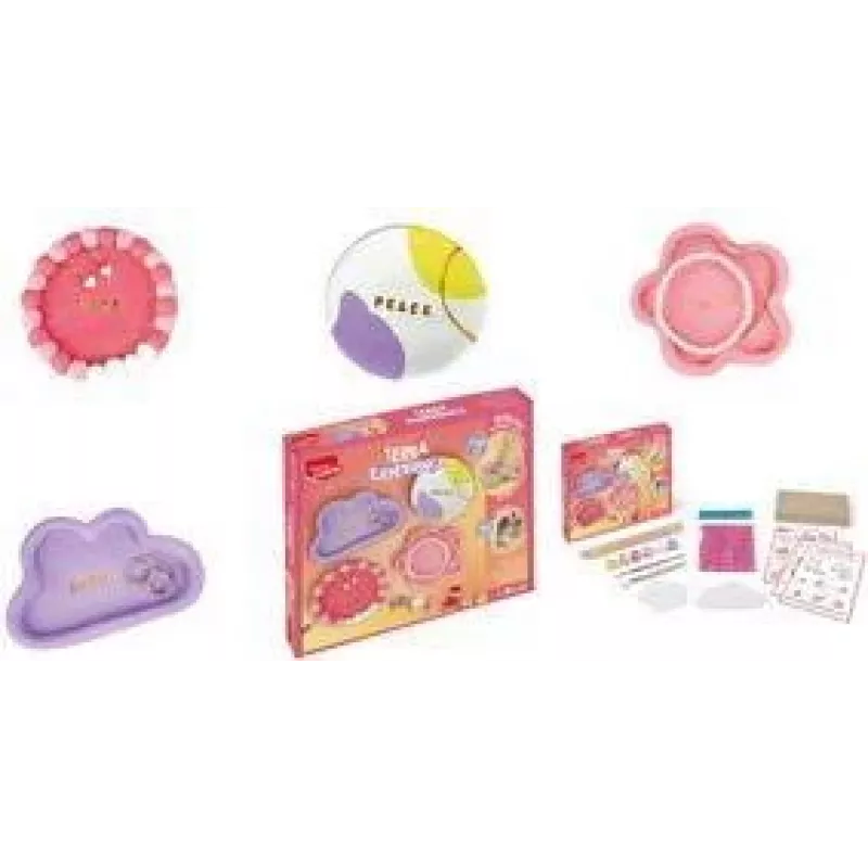 Maped Creativ Terra Experience Töpfer-Set | Lufttrocknender Ton Kit für Kinder ab 6 Jahren 907300