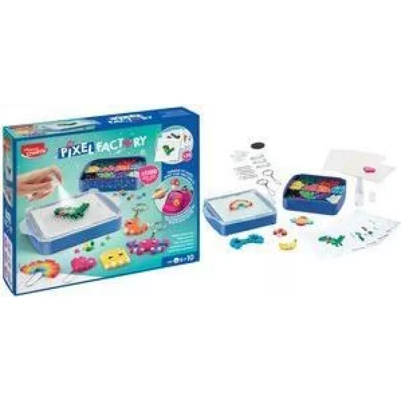 Maped Creativ Pixel Factory Wasserperlen-Kunstset - 1100 Perlen, 50 Spezialperlen, 25 Designs 907700