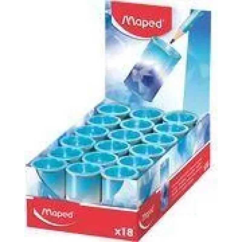 Maped ARCTIC Metall-Bleistiftspitzer mit Spänebehälter, Displaybox mit 18 Stück 046025