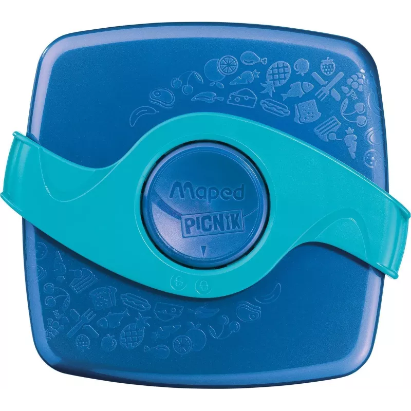 Maped PICNIK ORIGINS Brotdose 1,4L Aqua mit 2 Fächern, herausnehmbarem Behälter & Trenner 870108