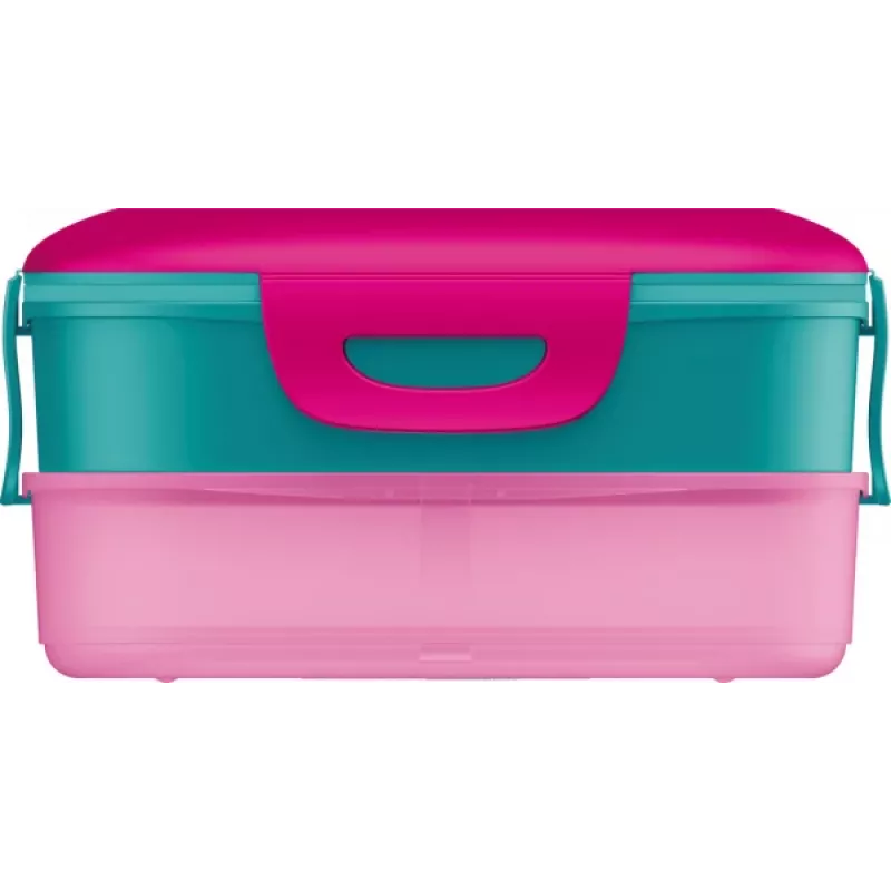 Maped PICNIK Kids Concept Barbie 3-in-1 Brotdose, 1,4 L, 2 Fächer + Snackbox, Rosa/Mehrfarbig 871097