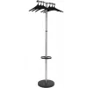 MAUL Wavy-2 Garderobenständer mit Schirmhalter, Silber/Schwarz 9405390