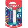 Maped Pixel Party Radiergummi mit Nachfüllung, Lippenstift-Stil, Blisterpackung 152015