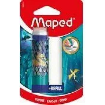 Maped DRAGON Twist-Out Kunststoff-Radierer mit Nachfüllung, Lippenstift-Format, Blisterverpackung 152024