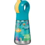 Maped PICNIK Isolier-Trinkflasche Jungle Fever 350 ml Edelstahl Türkis mit Strohhalm