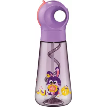 Maped PICNIK Rabbit Trinkflasche 0,5L Lila mit Strohhalm 873102