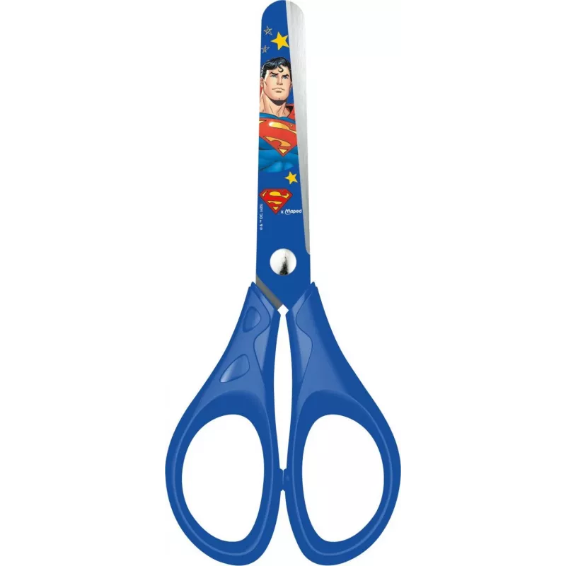 Maped Superman Bastelschere, runde Spitze, 130 mm, Blau 464233