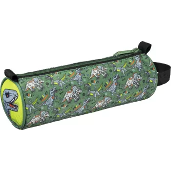 Maped Dinosaurier Roll-Up Federmäppchen, Neopren, Grün/Schwarz, Reißverschluss, 1 Stück 932909