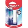 Maped ARCTIC Radiergummi mit Drehmechanik und Nachfüllung, Lippenstift-Stil, Weiß, 1 Set (2 Radiergummis) 152026