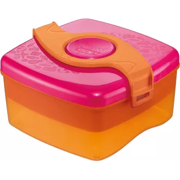 Maped PICNIK ORIGINS Brotdose 1,4L Pink/Orange mit 2 Fächern und herausnehmbarem Behälter 870107