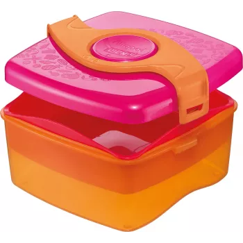 Maped PICNIK ORIGINS Brotdose 1,4L Pink/Orange mit 2 Fächern und herausnehmbarem Behälter 870107