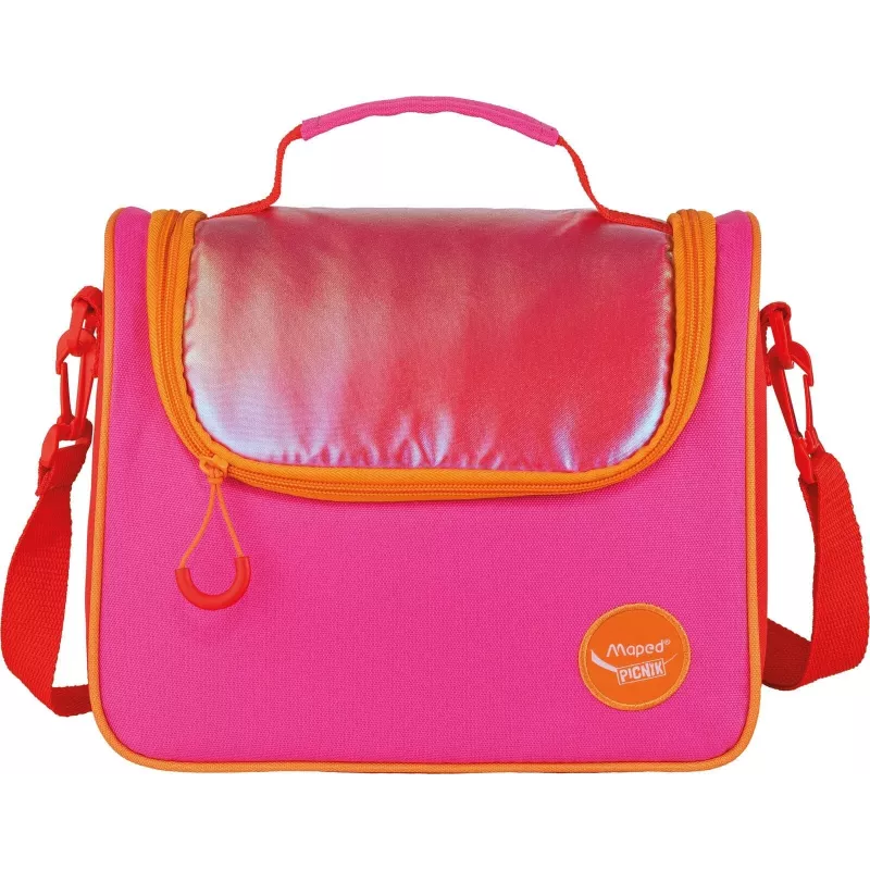 Maped PICNIK ORIGINS Lunch Bag, Rosa, 100% Polyester, PEVA-Futter, Schultergurt, 1 Stück 872107