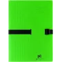 ELBA CLIP'N GO Dokumentenmappe DIN A4 Grün ausziehbarer Karton mit Textilverschluss 100201316