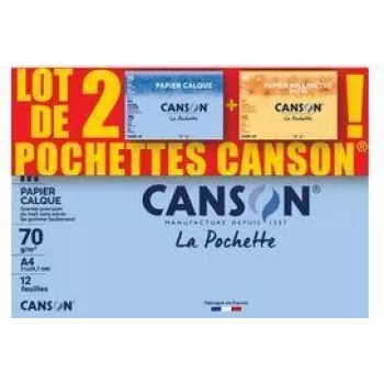 Canson Transparentpapier & Millimeterpapier, 2-teiliges Set C400121939