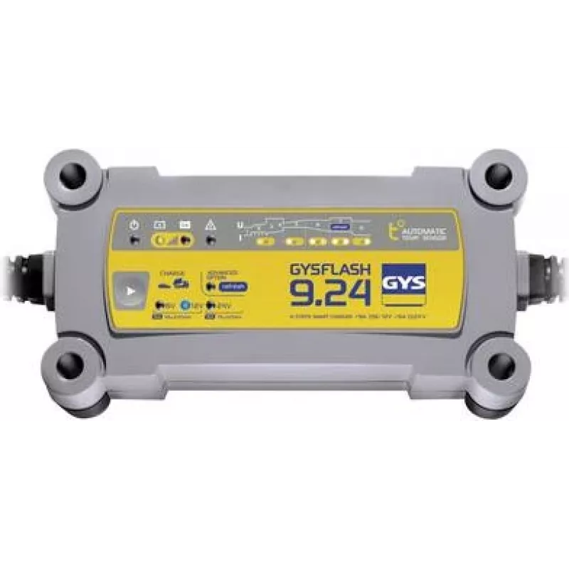 GYS FLASH 9.24 Automatisches Batterieladegerät 6V/12V/24V 9A/9A/6A 029477
