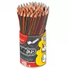 MAPED BLACK'PEPS HB Graphitstift mit Radiergummi, dreieckig, 72er-Pack Köcher 851759FC