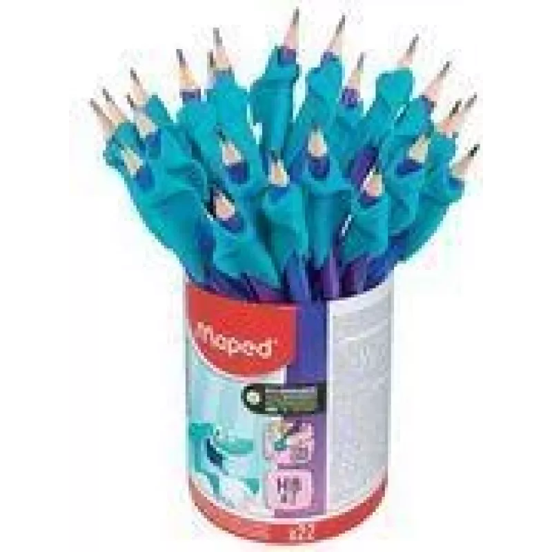 Maped KIDY Learn HB Graphitstift mit Schreibhilfe, dreieckig, bruchfeste Mine, 22er-Pack 854500