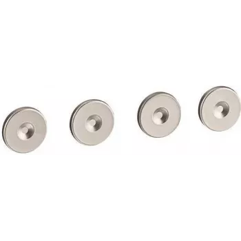 Legrand Sol Schraubenabdeckung, 4 Stück, Grau, IK10 Stoßfestigkeit 077896