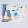 CANSON Montval A4 Aquarellblock, 300 g/m², 12 Blatt, feine Körnung, an der kurzen Seite geleimt C518408000