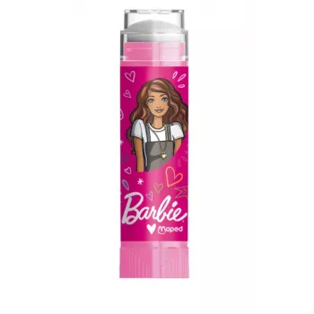 Maped Barbie Kunststoff-Radierer mit Nachfüllung, Lippenstift-Format, ausfahrbares Drehsystem, 1 Set 152013