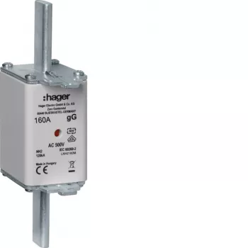 HAGER LNH2160M NH2 Sicherung 160A 500V gG mit Schmelzanzeige