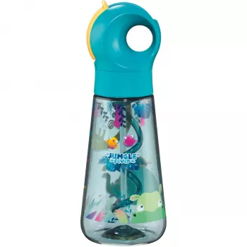 Maped PICNIK JUNGLE FEVER Trinkflasche, 0,5 L, Türkis, Ecozen mit Strohhalm 873199