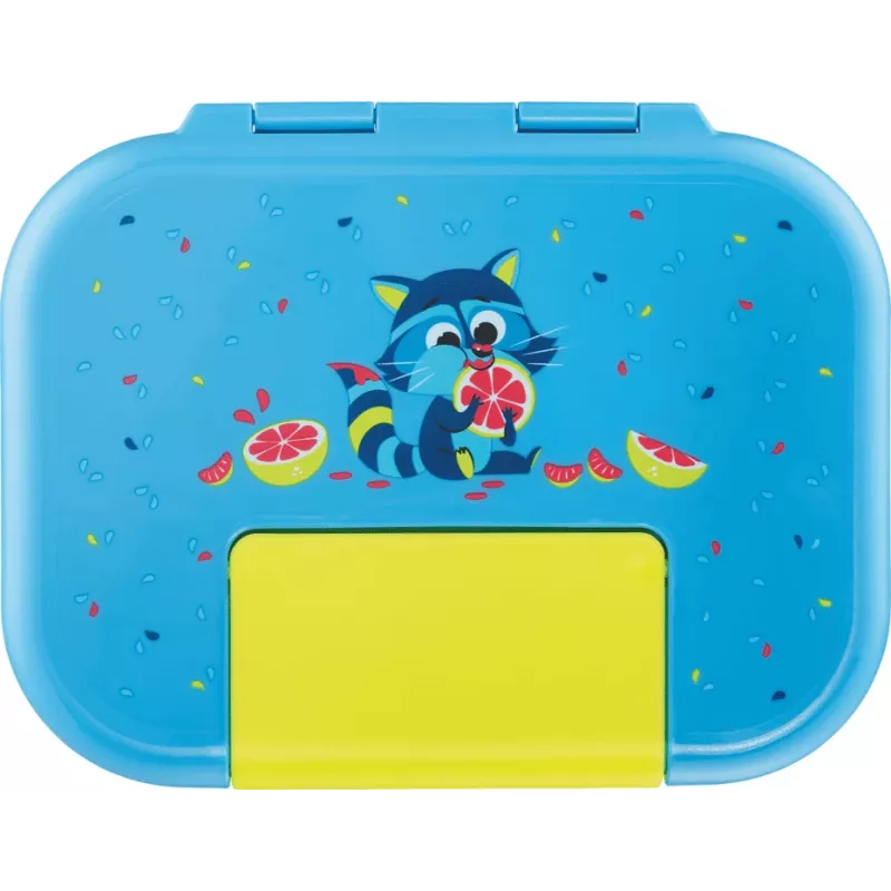 Maped PICNIK Lunchbox Waschbär, Kunststoff, 0,9 L, auslaufsicherer Clip-Deckel, 1 Stück (874101)