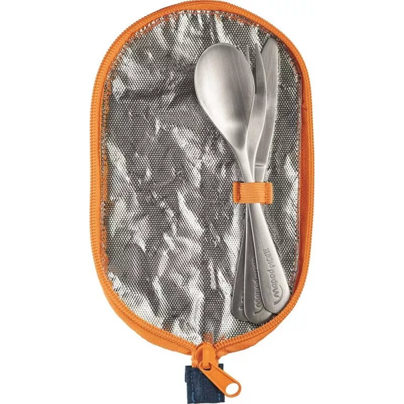 Maped PICNIK CONCEPT KIDS Besteckset mit rosa Etui, Edelstahl, kindersicher, 3 Teile 878001