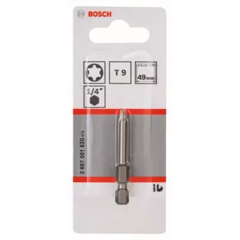 Bosch Torx Bit T9 Extra Hard E 6.3, 25 mm, 1 Stück (2607001630)