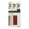 Bosch 2609256A80 Klett-Schleifblätter, 185 x 93 mm, Körnung 40, 10er-Pack