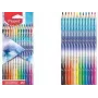 Maped ARCTIC Dreieckige Buntstifte, 12 verschiedene Farben, weiche bruchfeste Mine, Kartonetui 831734