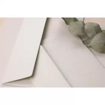 Clairefontaine Pollen Natura Umschlag aus Recyclingpapier, quadratisch, 165 x 165 mm, 120 g/qm, Einzelstück 55019C