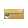 Clairefontaine Pollen DL Briefumschlag, Gold, 120 g/m², pH-neutral, säurefrei, 110 x 220 mm, 1 Stück 50085C