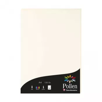 Clairefontaine Pollen A4 Naturweiß 120g/m² Papier – 25 Blatt 56000C