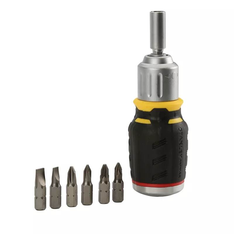 STANLEY FatMax 6-Bit Multi-Bit Schraubendreher-Set FMHT0-62688 - Schwarz/Gelb