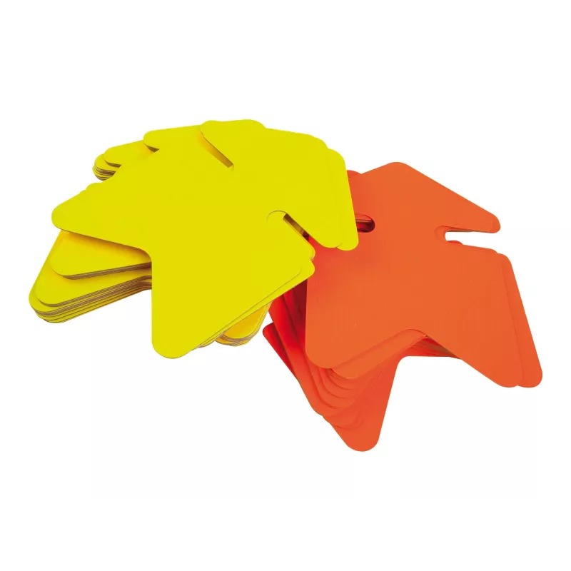 agipa Pfeil-Symbol-Etikett, Gelb/Orange, 160 x 240 mm, doppelseitig, 1 Stück (022925)
