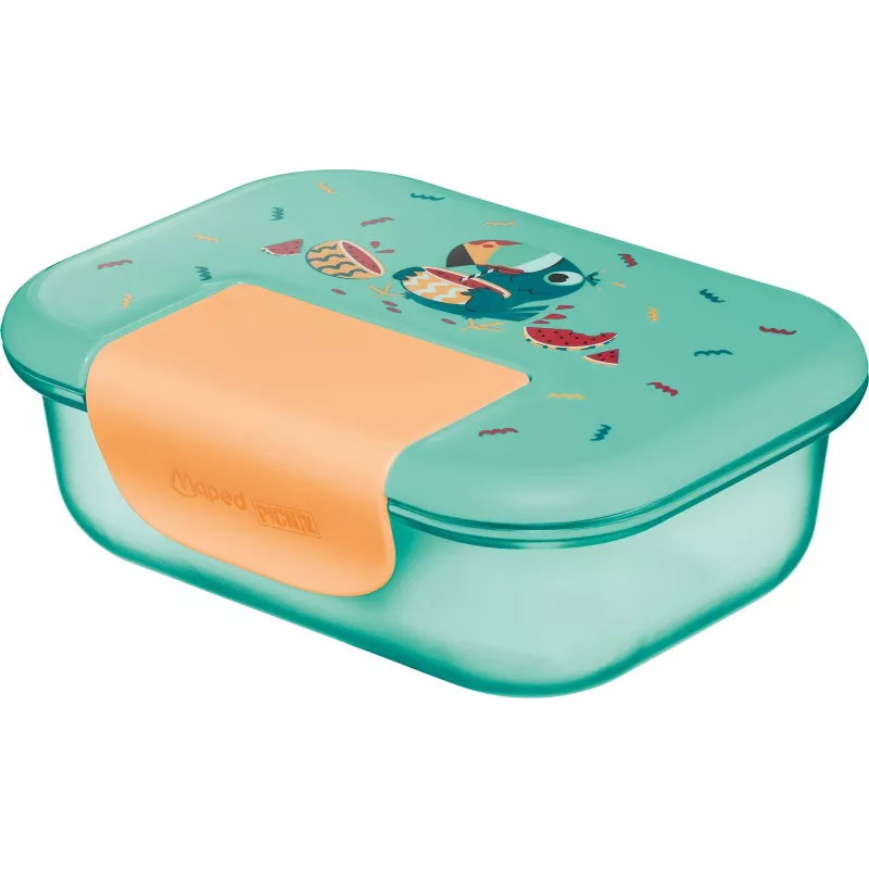 Maped PICNIK Lunchbox TUKAN, Kunststoff, 0,9 L, Deckel mit Silikondichtung, Clipverschluss - 1 Stück (874103)
