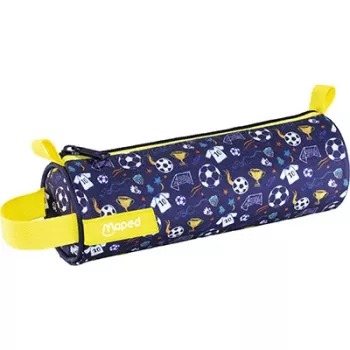 Maped Fußball Stifte-Rollmäppchen, Polyester mit Motivdruck, Reißverschluss, Trageschlaufe, 1 Stück (932906)