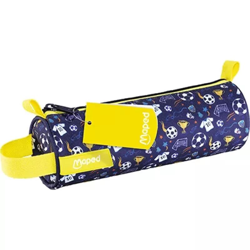 Maped Fußball Stifte-Rollmäppchen, Polyester mit Motivdruck, Reißverschluss, Trageschlaufe, 1 Stück (932906)