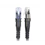 Patchsee ThinPatch UTP CAT 6a Patchkabel 1,2m Schwarz - 10Gbps PoE++ Schlank Flexibel