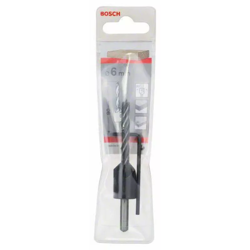 Bosch 2608596393 HSS-R Metallbohrer 6 mm, DIN 338, 93 mm Länge
