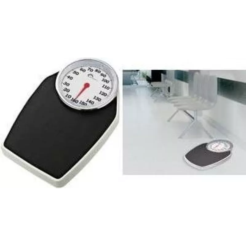 Little Balance Analoge Personenwaage PRO M 160, Schwarz LB 8135